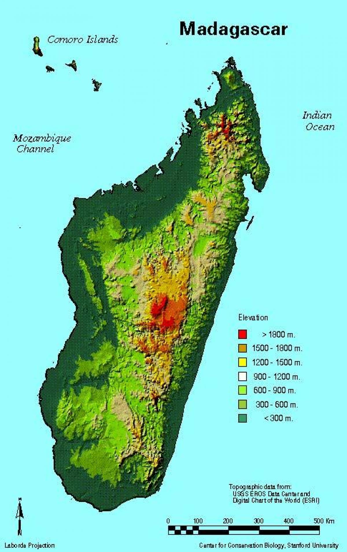 harta Madagascar geografie