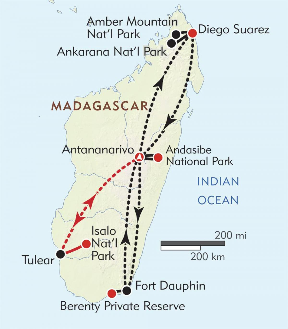 antananarivo Madagascar hartă