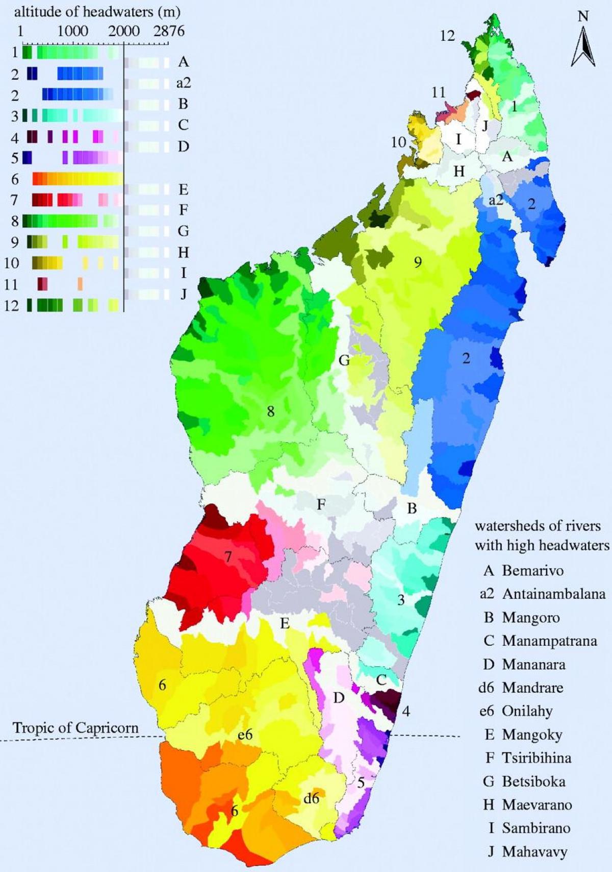 harta Madagascar climatice