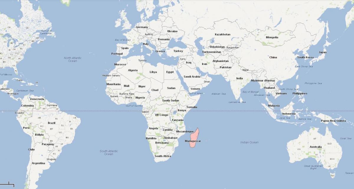 harta Madagascar localizare pe harta