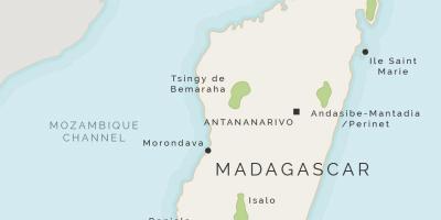 Harta Madagascar și insulele din jur