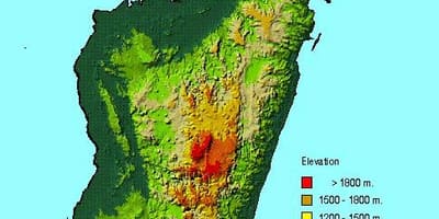 Harta Madagascar geografie