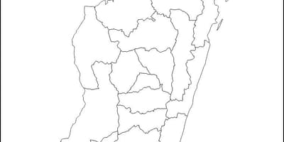 Madagascar harta contur