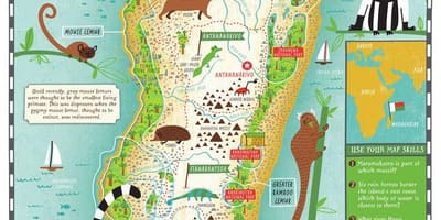 Harta Madagascar hartă pentru copii