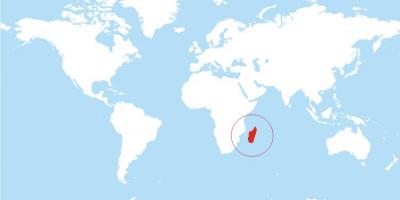 Harta Madagascar locație de pe lume