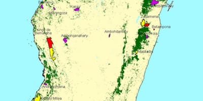 Harta Madagascar parcuri naționale